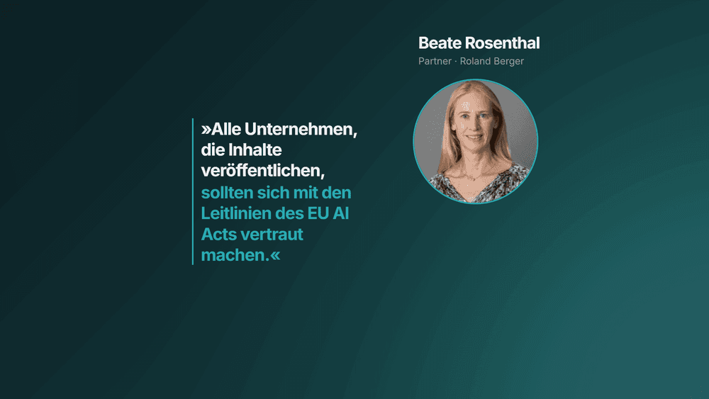 AI Act: Was jetzt bei KI-Inhalten kenntlich werden muss