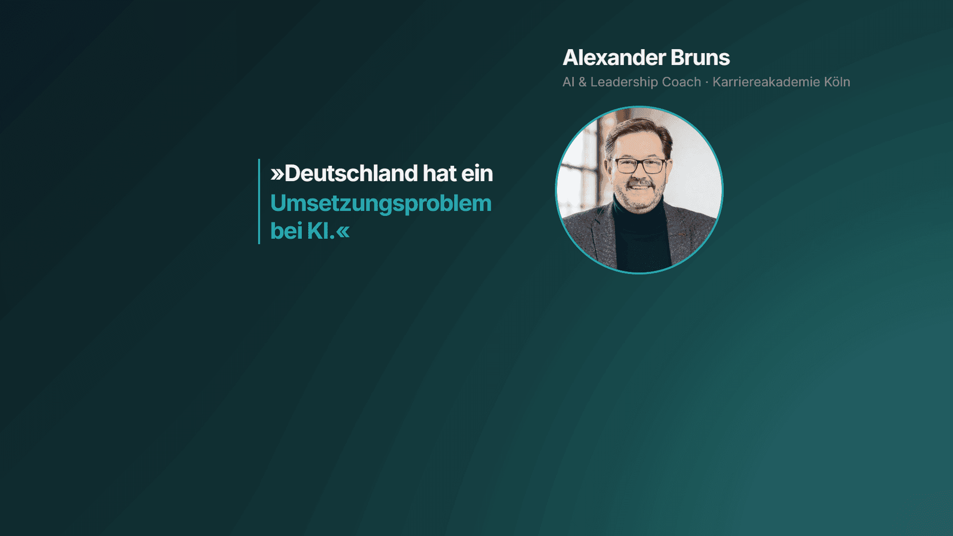Alex Bruns zu KI
