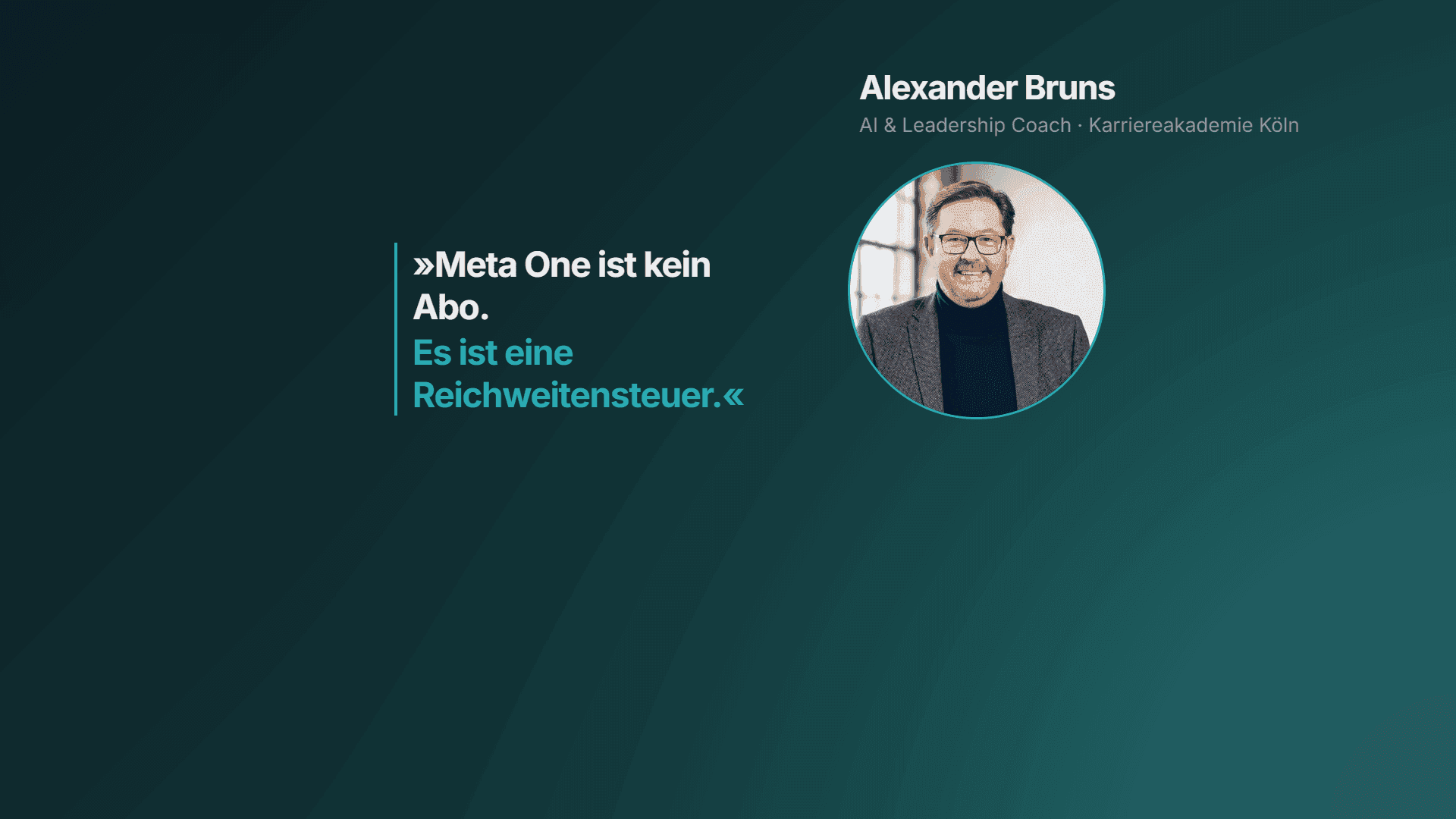 Alex Bruns Meta One