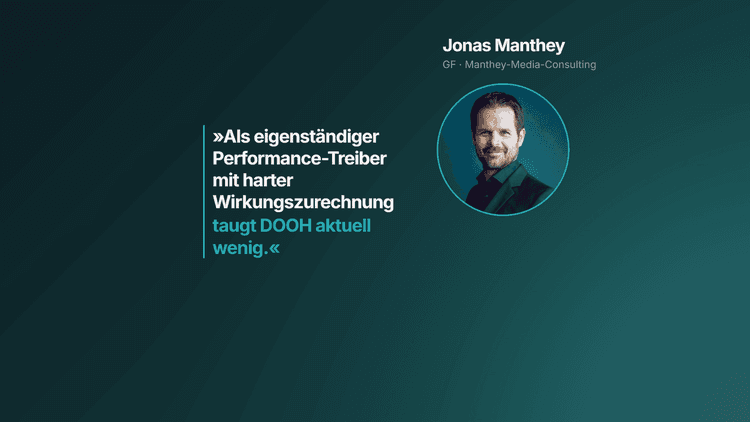 Jonas Manthey zur DOOH-Messung