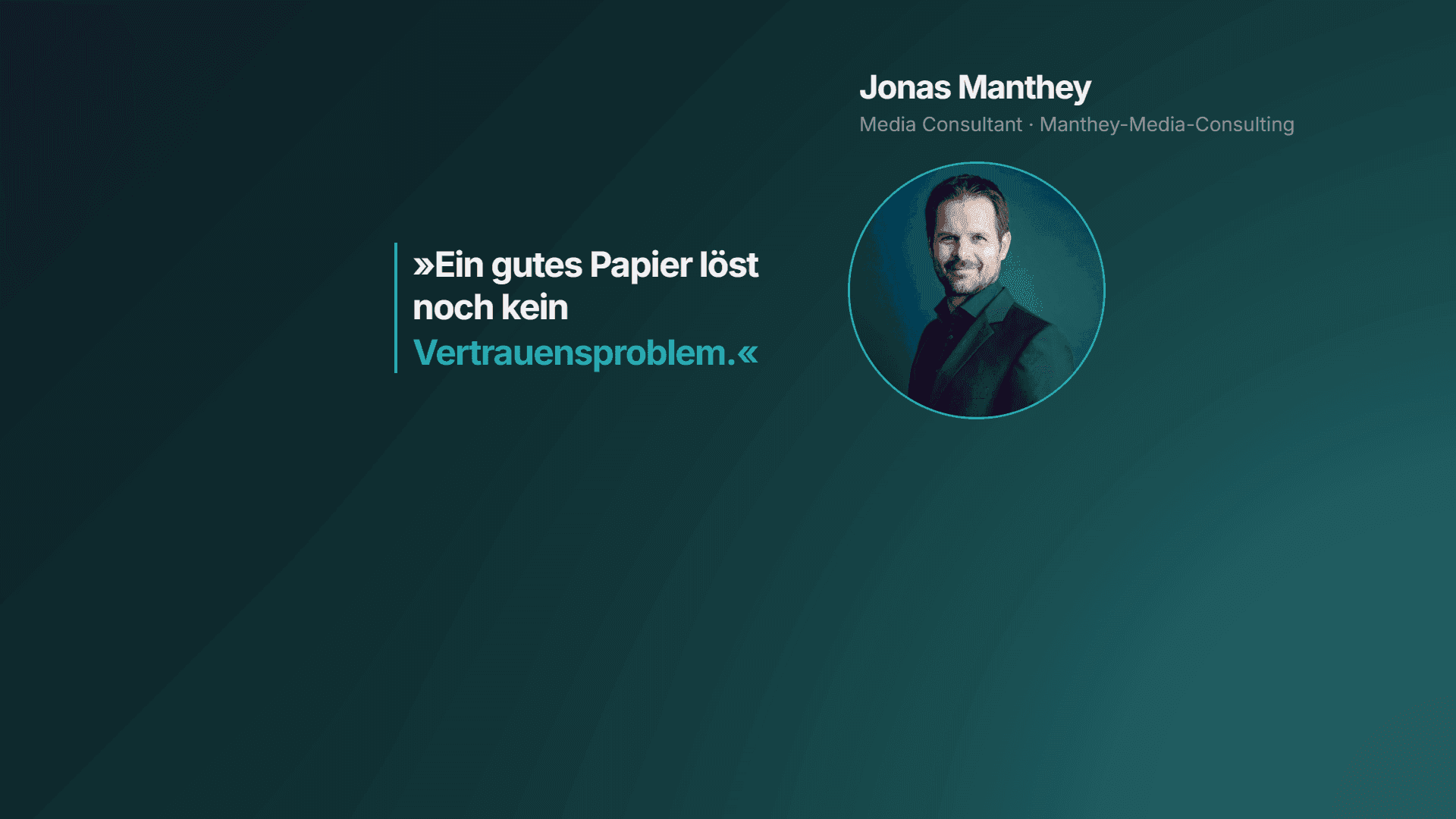 Jonas Manthey zu CTV-Messung