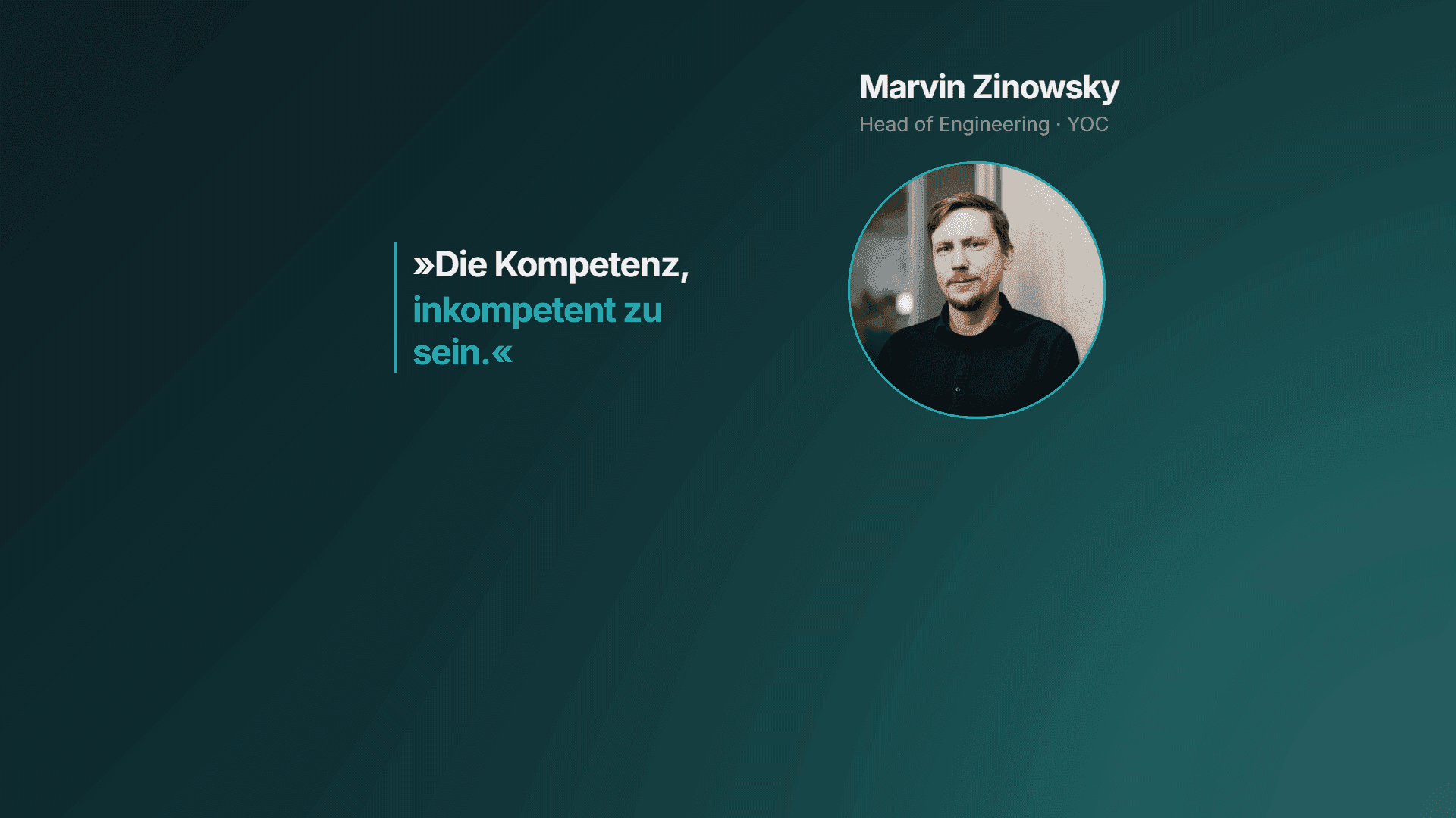 Marvin Zinowsky zu Dunning Kruger